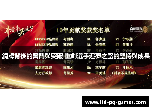 銅牌背後的奮鬥與突破 重劍選手追夢之路的堅持與成長